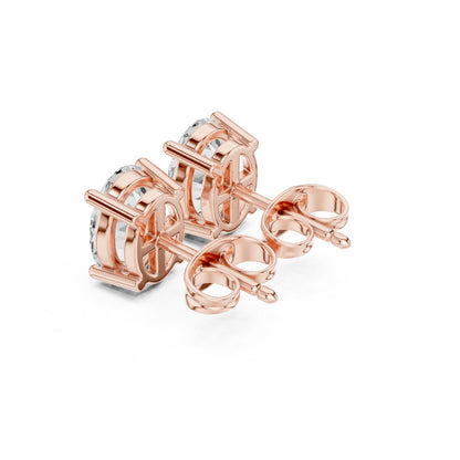 Oval Stud Lab Grown Diamond Earrings