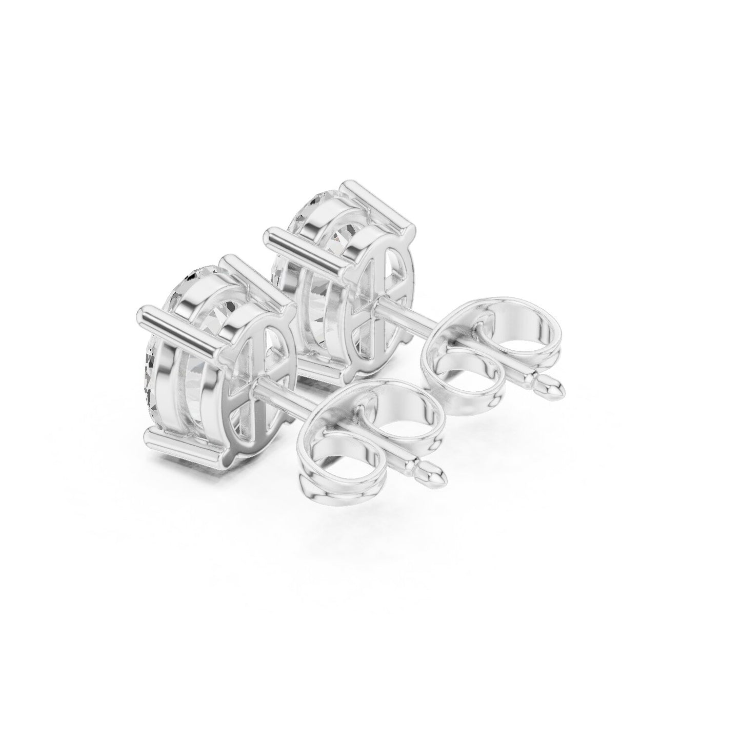 Oval Stud Lab Grown Diamond Earrings
