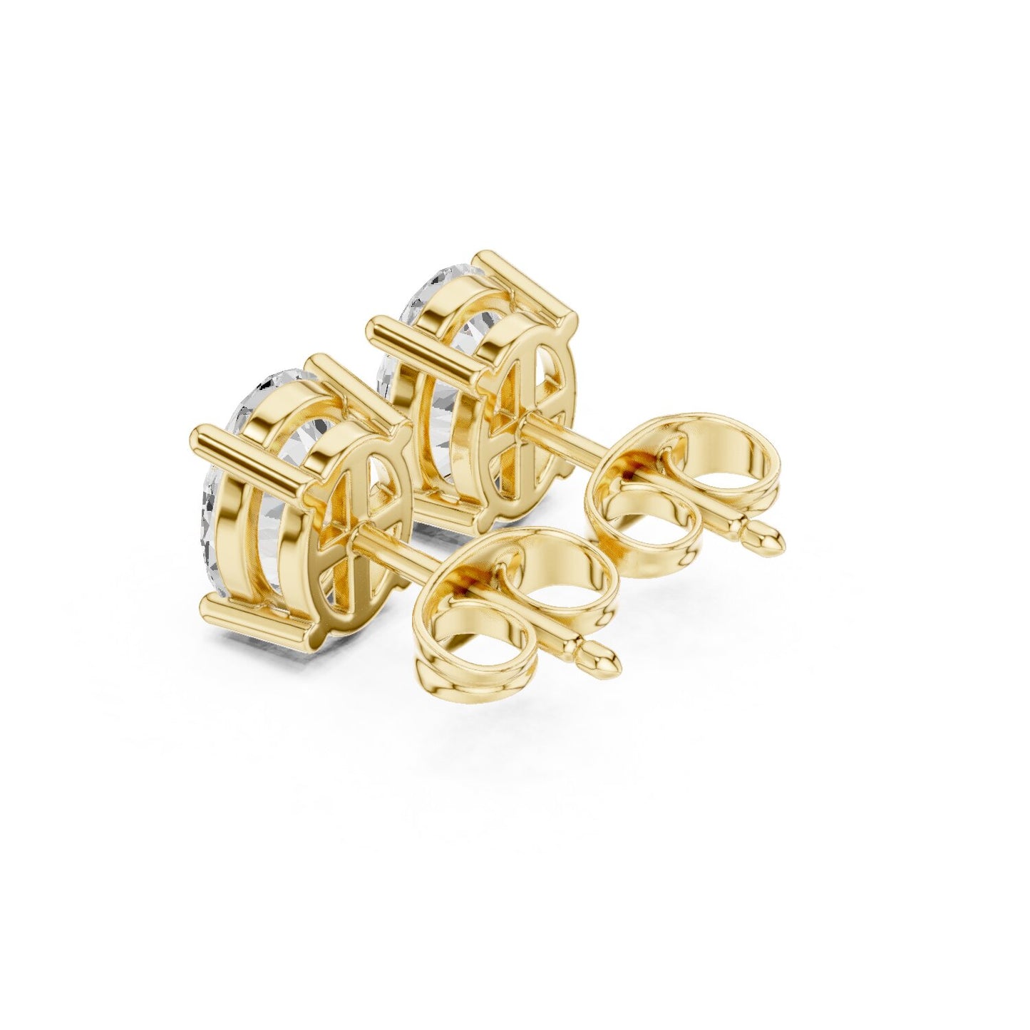 Oval Stud Lab Grown Diamond Earrings