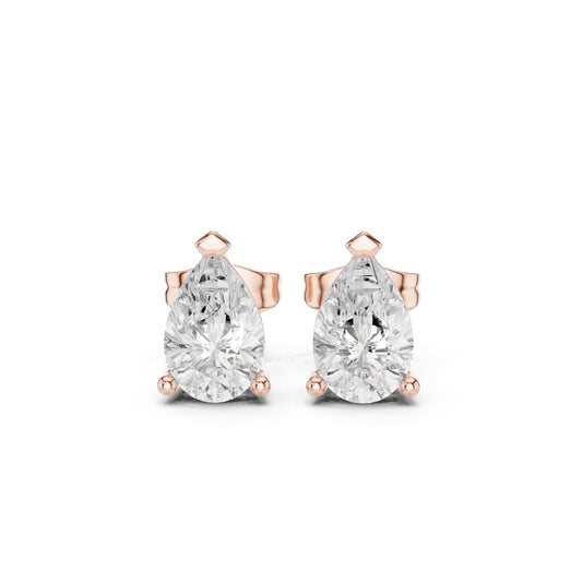 Pear Stud Lab Grown Diamond Earrings