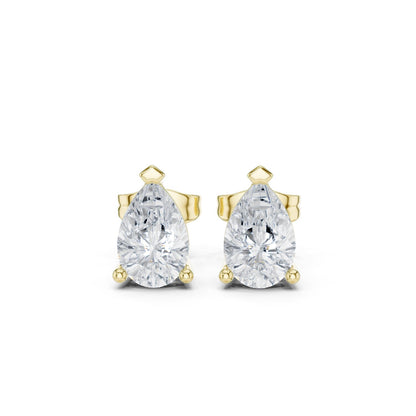 Pear Stud Lab Grown Diamond Earrings