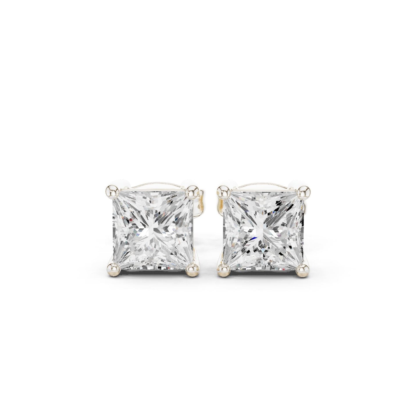 Princess Stud Lab Grown Diamond Earrings