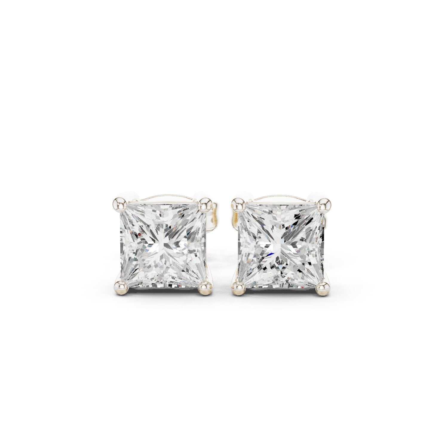 Princess Stud Lab Grown Diamond Earrings
