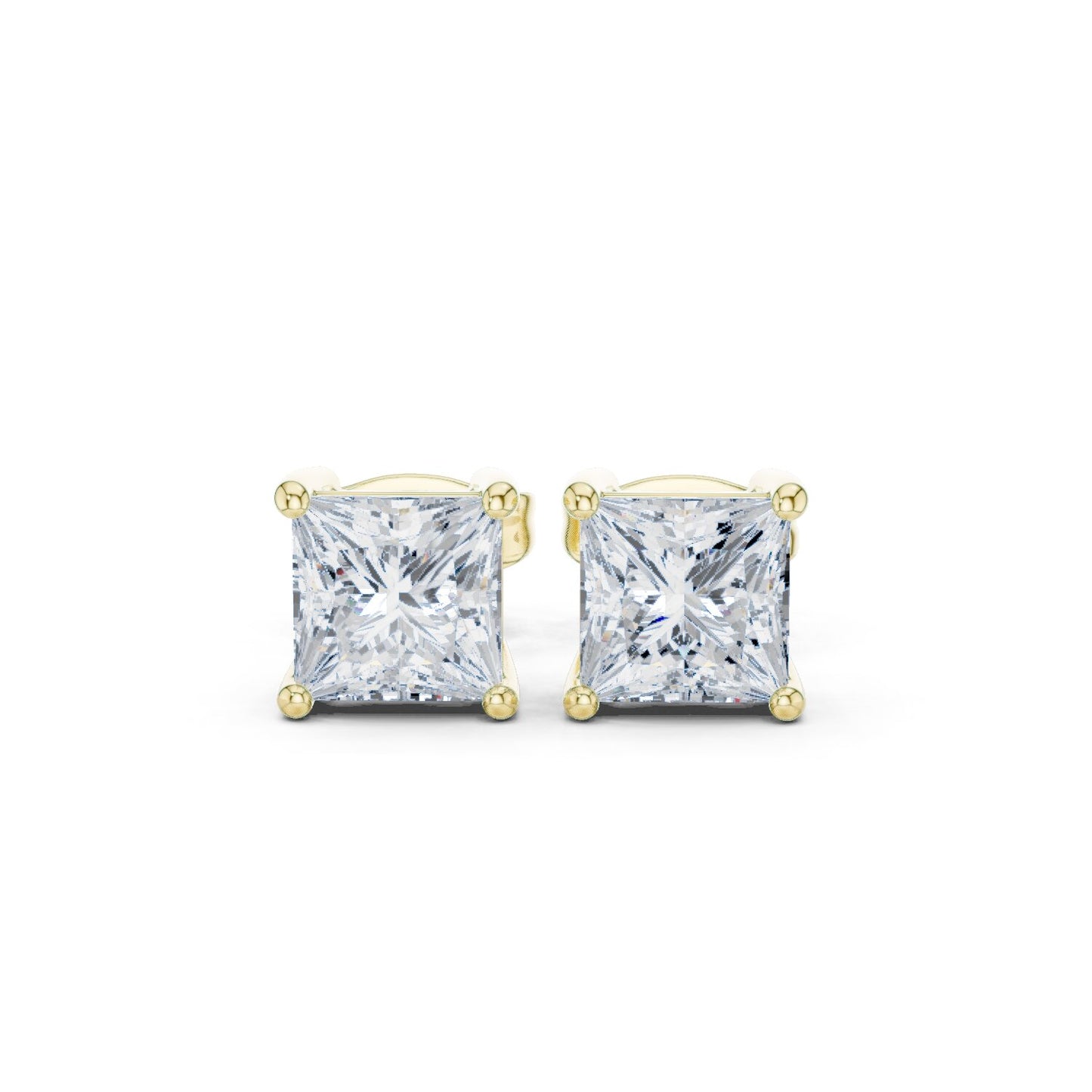 Princess Stud Lab Grown Diamond Earrings