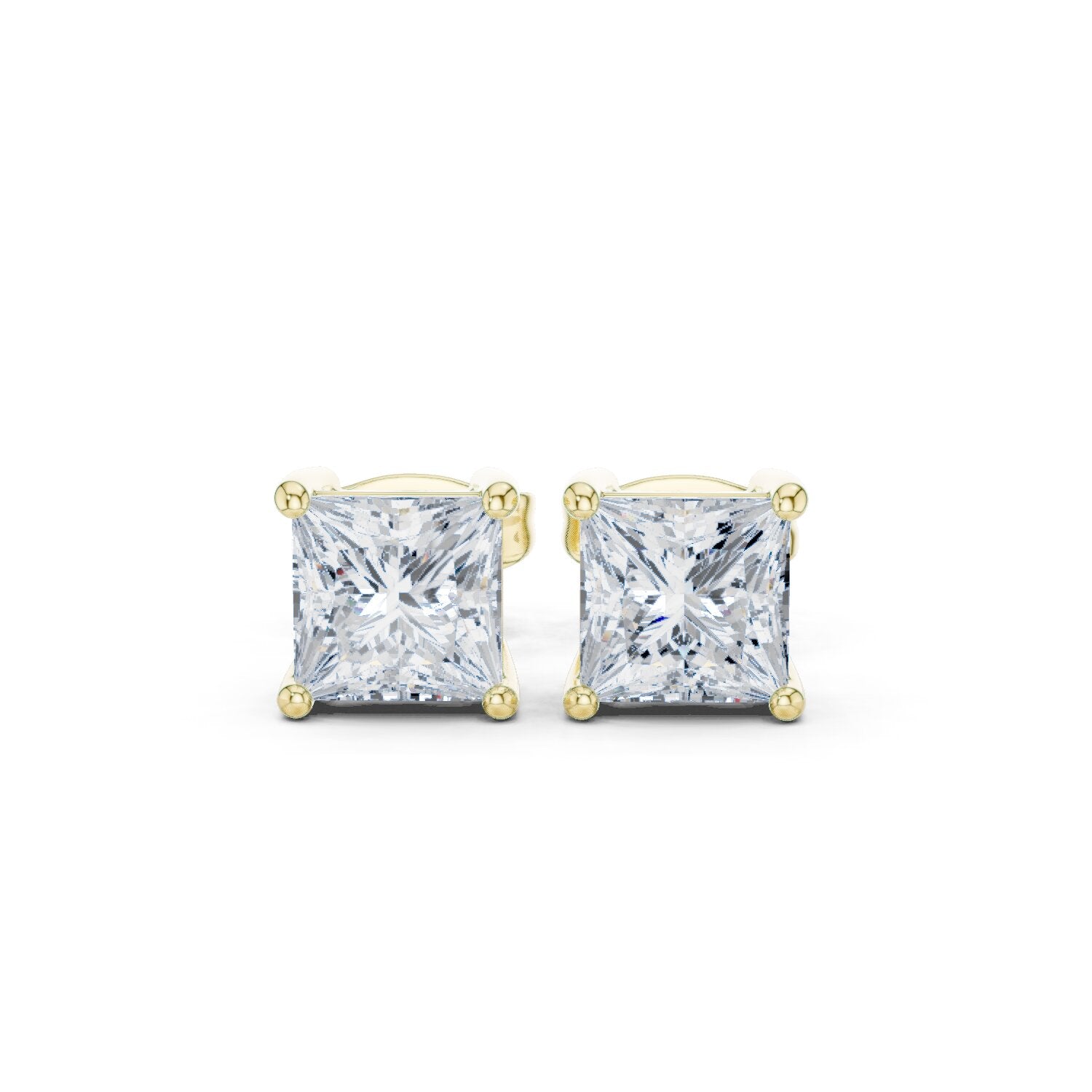 Princess Stud Lab Grown Diamond Earrings