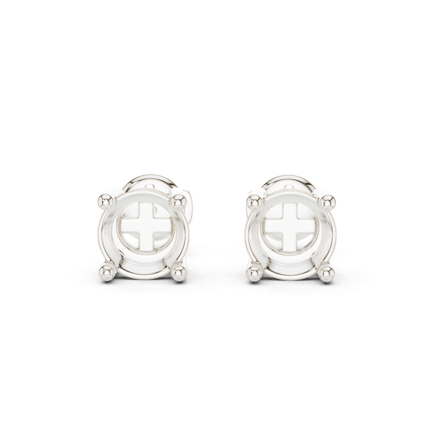 Round Stud Lab Grown Diamond Earrings
