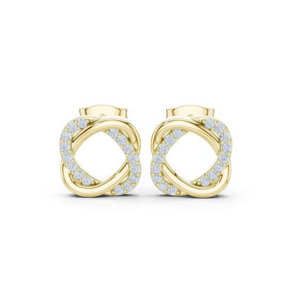 Round Stud Lab Grown Diamond Earrings