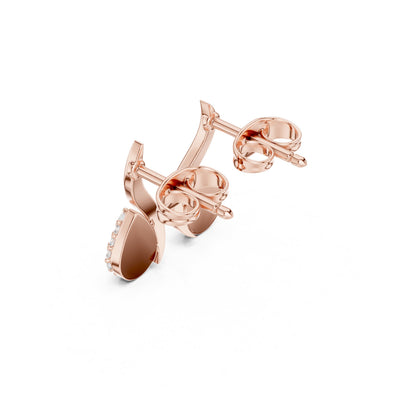 Round Climber Lab Grown Diamond Earrings