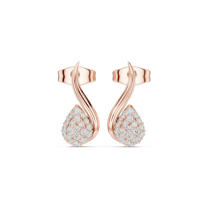 Round Climber Lab Grown Diamond Earrings