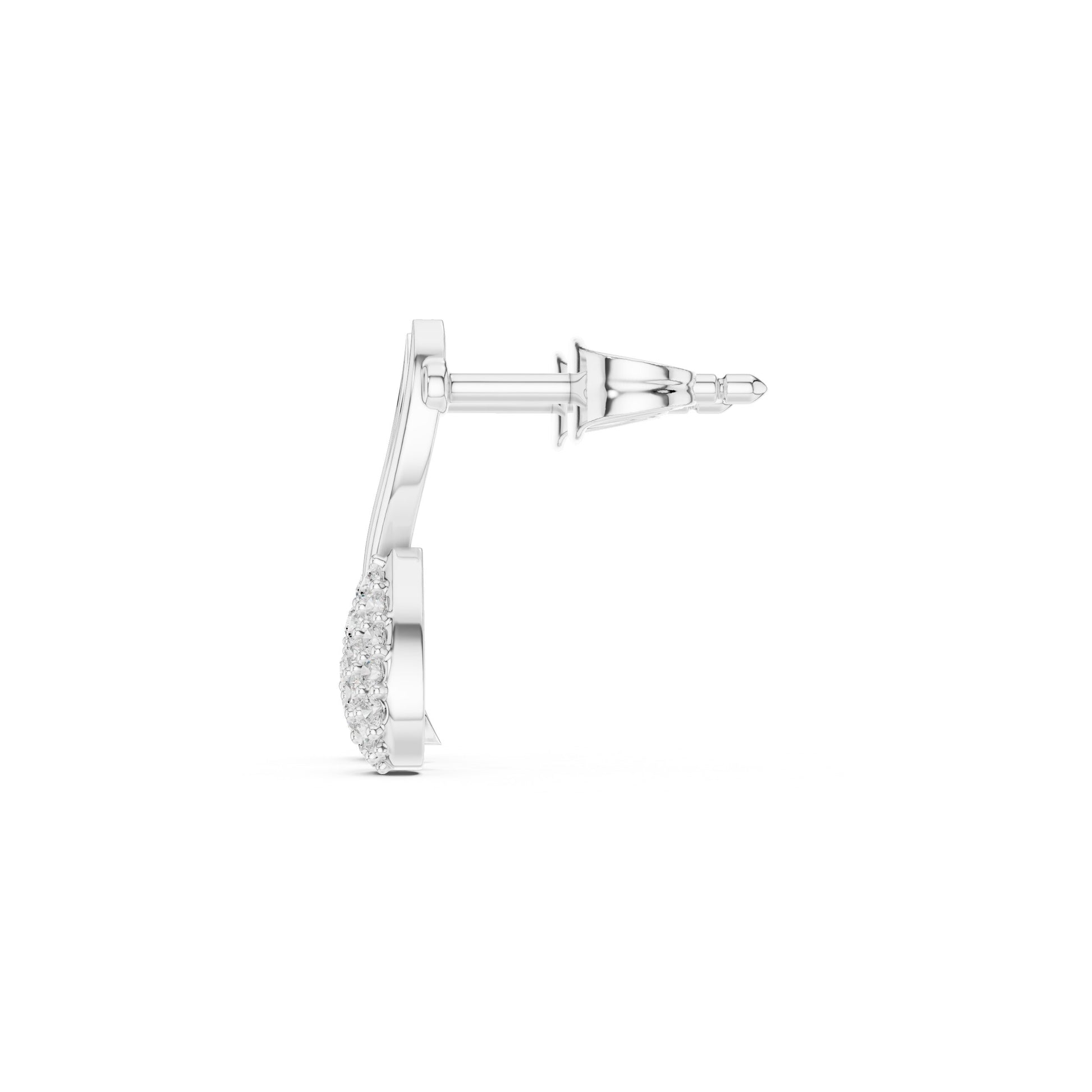 Round Climber Lab Grown Diamond Earrings