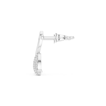 Round Climber Lab Grown Diamond Earrings