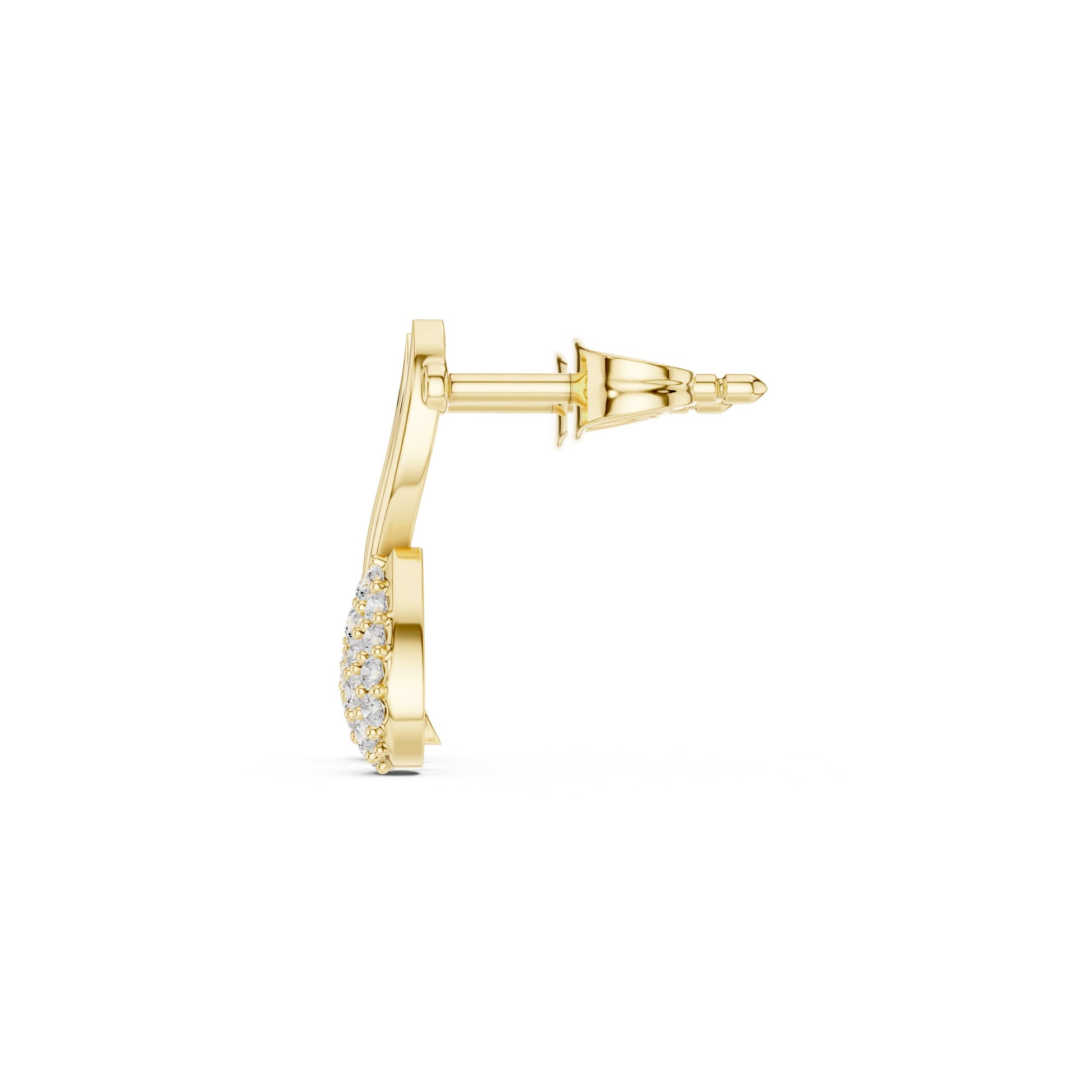 Round Climber Lab Grown Diamond Earrings