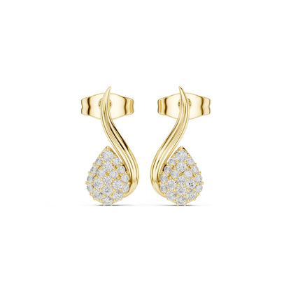 Round Climber Lab Grown Diamond Earrings