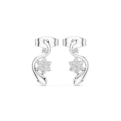 Round Climber Lab Grown Diamond Earrings