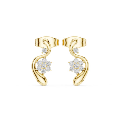 Round Climber Lab Grown Diamond Earrings