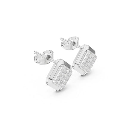 Round Stud Lab Grown Diamond Earrings
