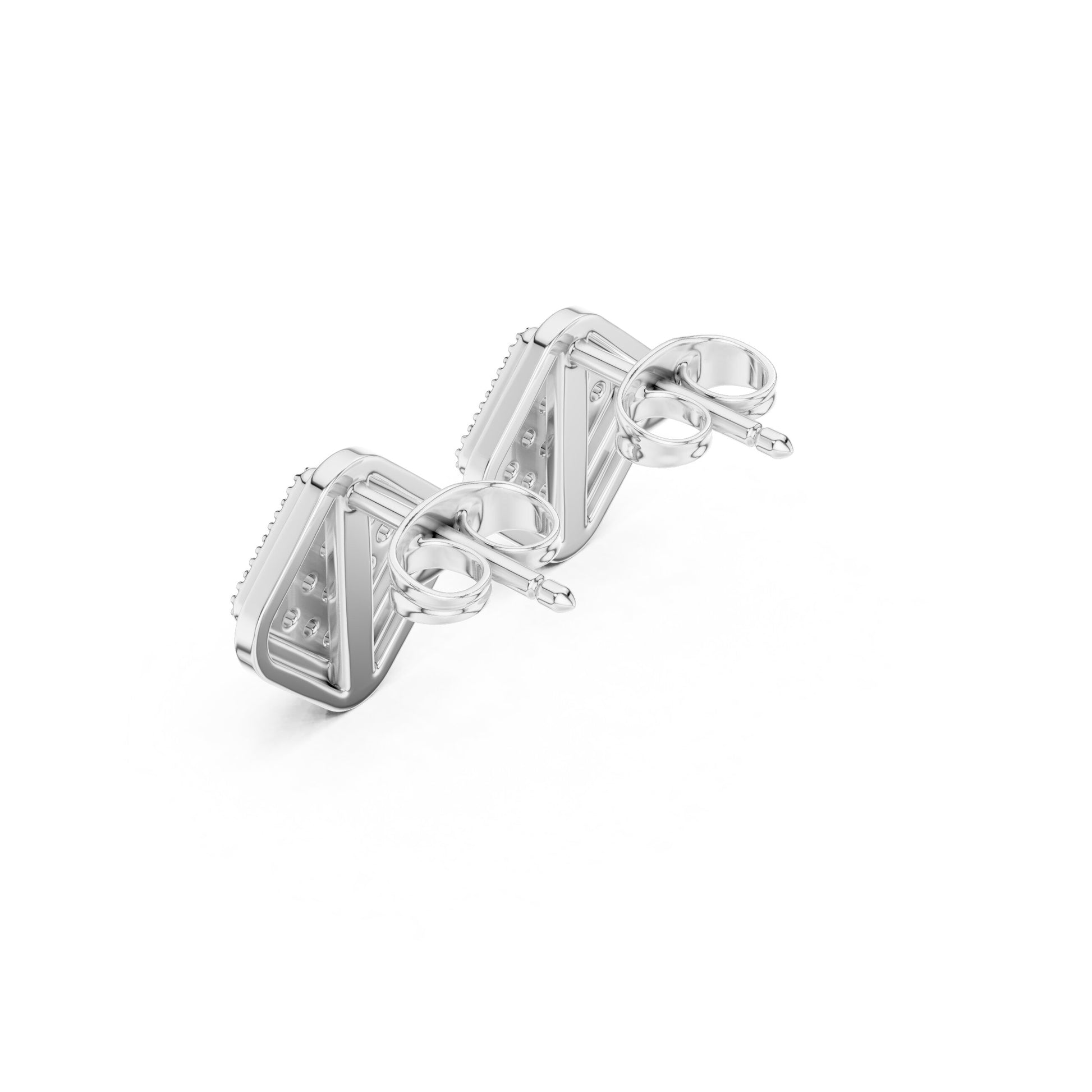 Round Stud Lab Grown Diamond Earrings