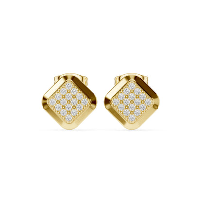 Round Stud Lab Grown Diamond Earrings