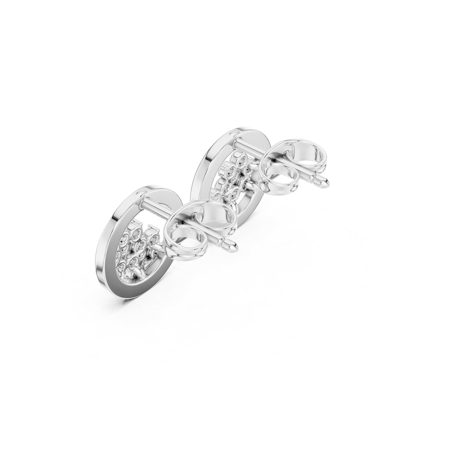 Round Stud Lab Grown Diamond Earrings