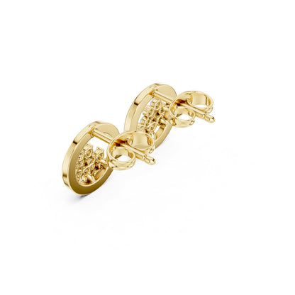 Round Stud Lab Grown Diamond Earrings