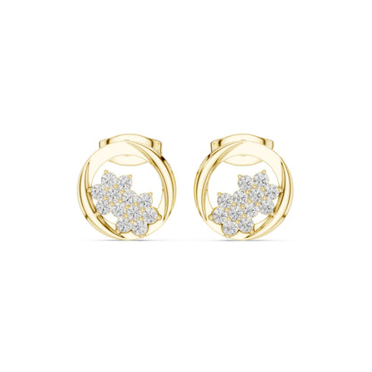 Round Stud Lab Grown Diamond Earrings