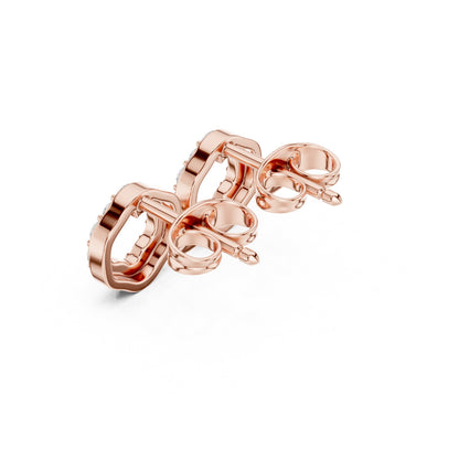 Round Stud Lab Grown Diamond Earrings