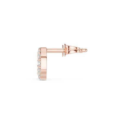 Round Stud Lab Grown Diamond Earrings