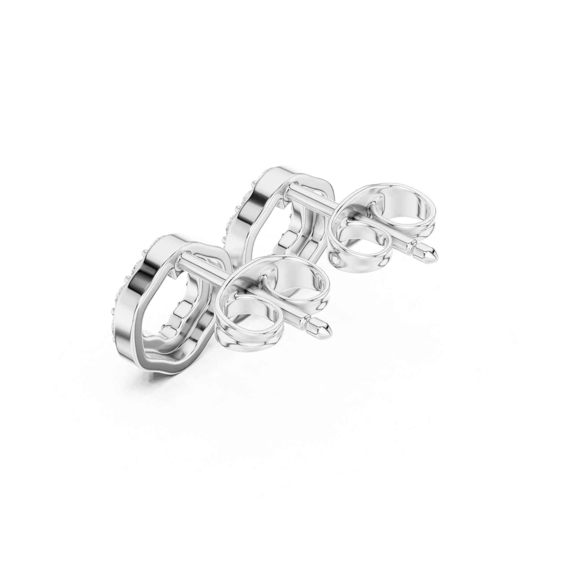 Round Stud Lab Grown Diamond Earrings