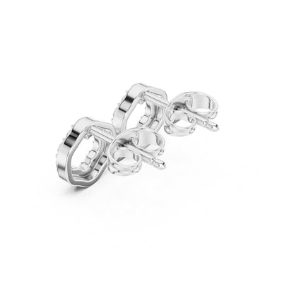 Round Stud Lab Grown Diamond Earrings