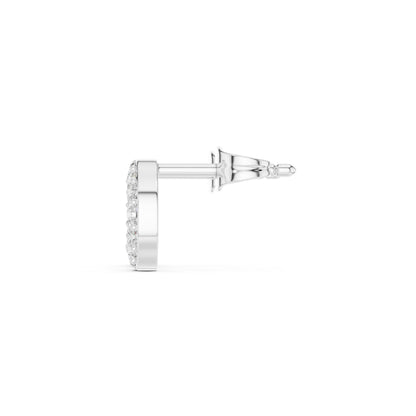 Round Stud Lab Grown Diamond Earrings