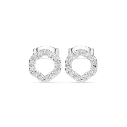 Round Stud Lab Grown Diamond Earrings