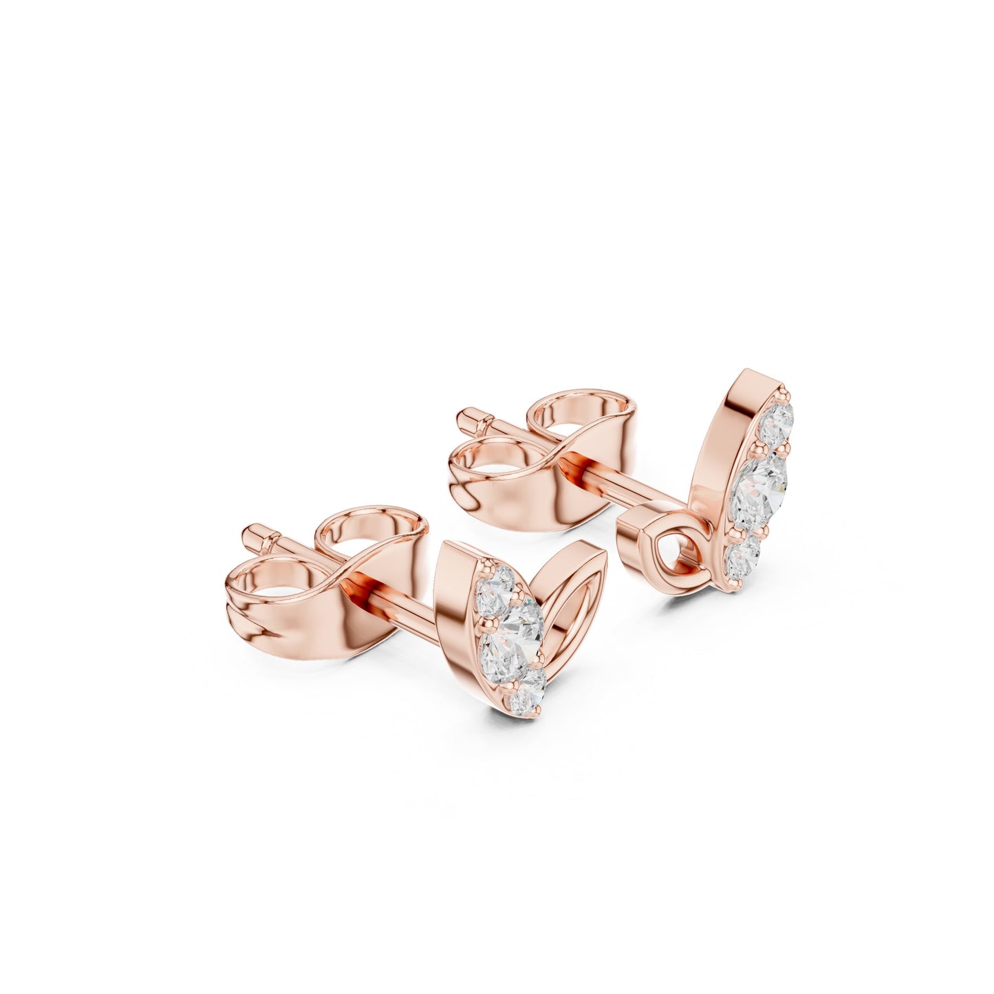 Pear Stud Lab Grown Diamond Earrings