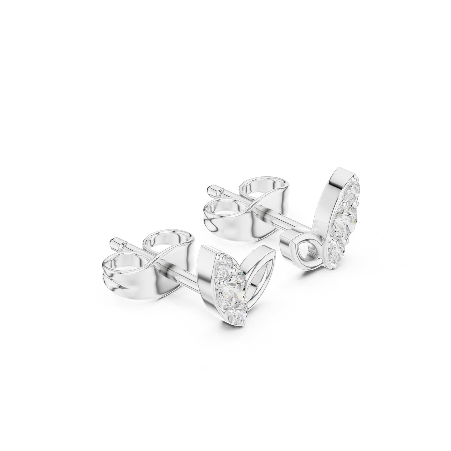 Pear Stud Lab Grown Diamond Earrings