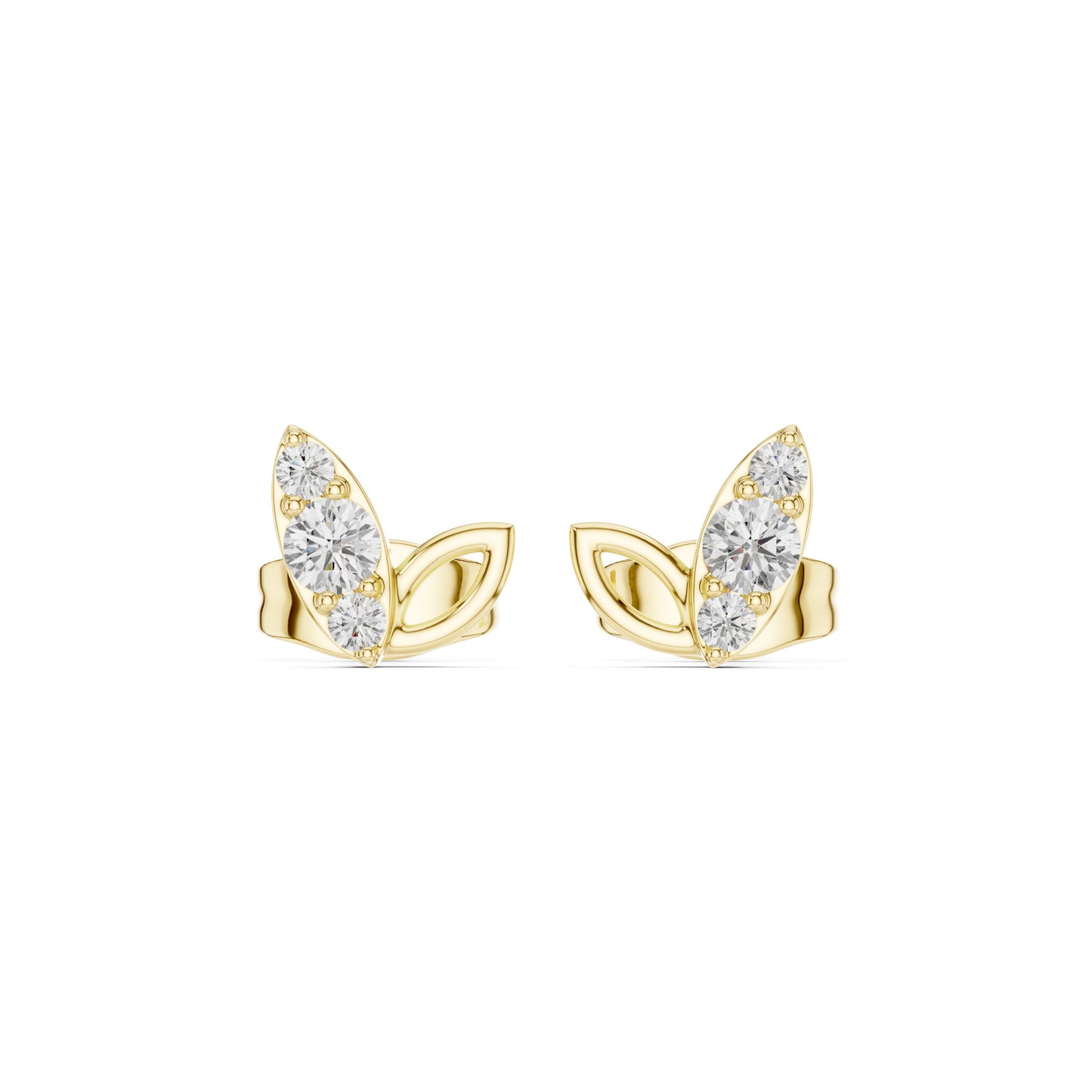 Pear Stud Lab Grown Diamond Earrings
