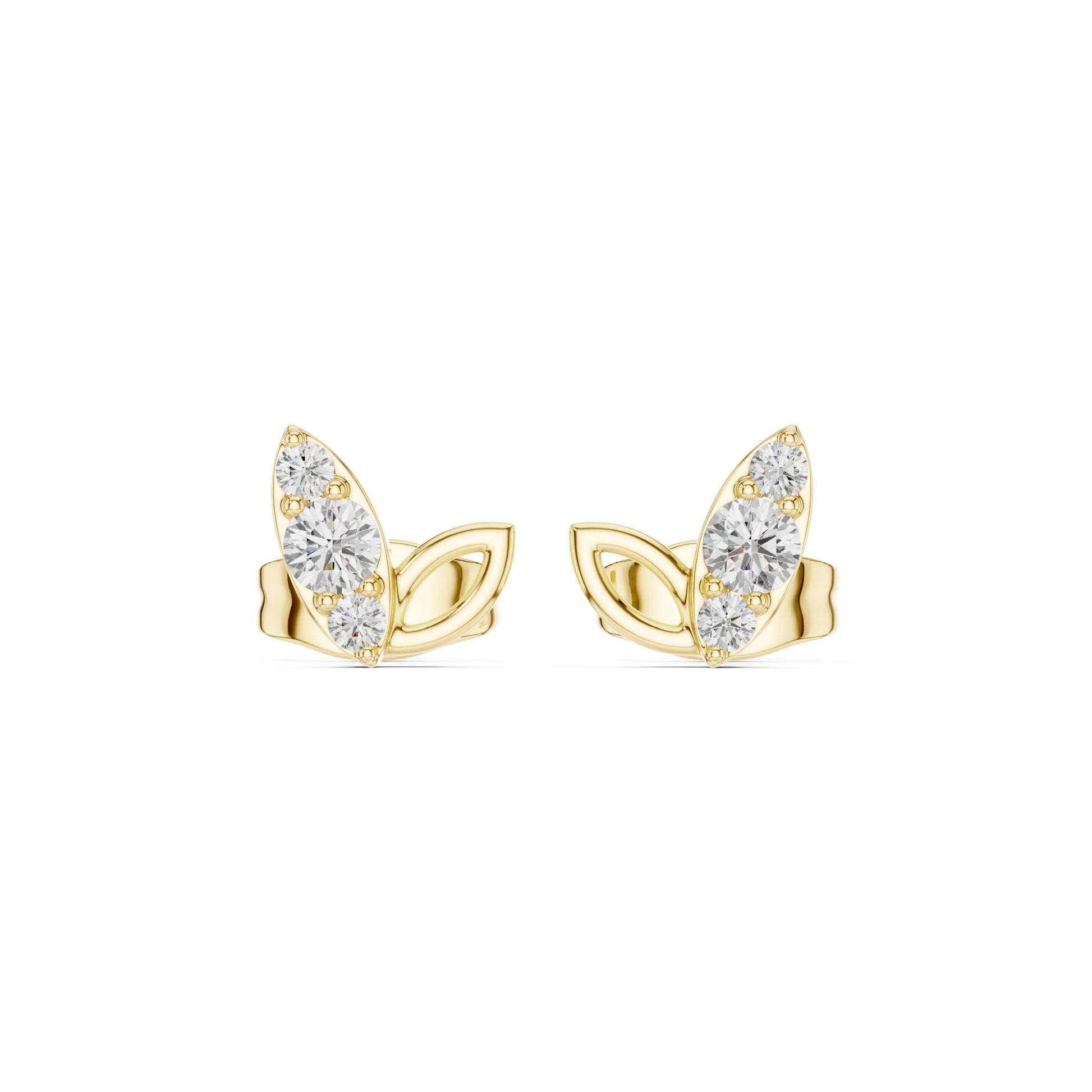 Pear Stud Lab Grown Diamond Earrings