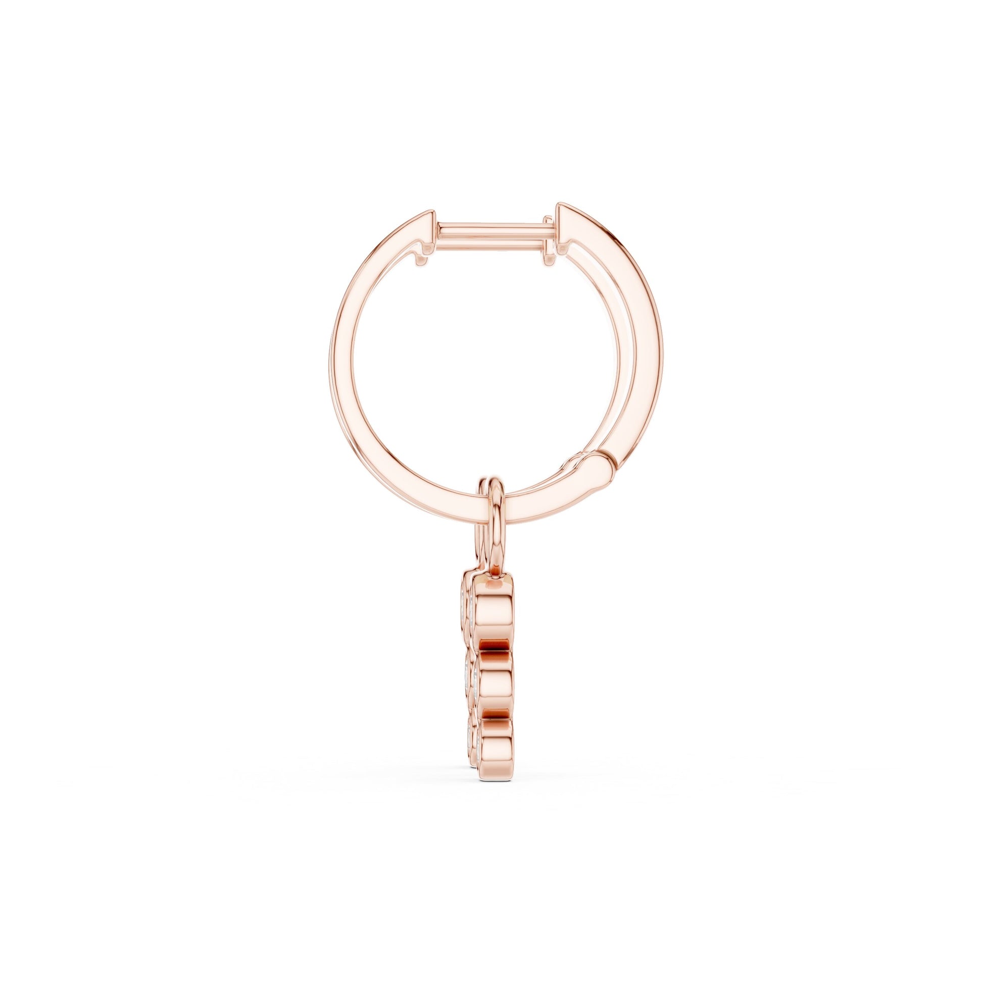 Oval Huggie Lab Grown Diamond Earrings