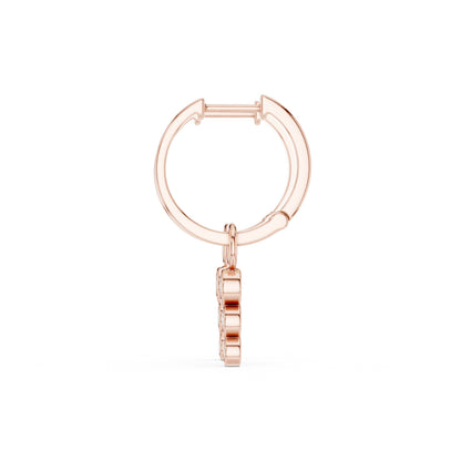 Oval Huggie Lab Grown Diamond Earrings