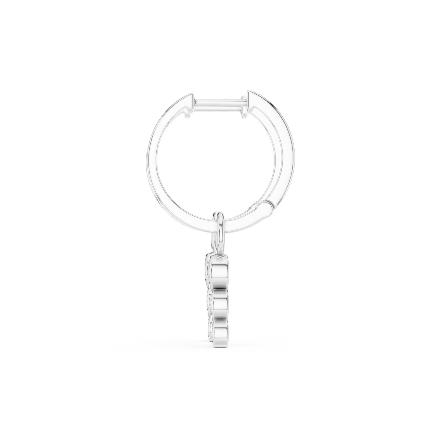 Oval Huggie Lab Grown Diamond Earrings