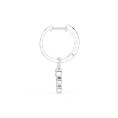 Oval Huggie Lab Grown Diamond Earrings