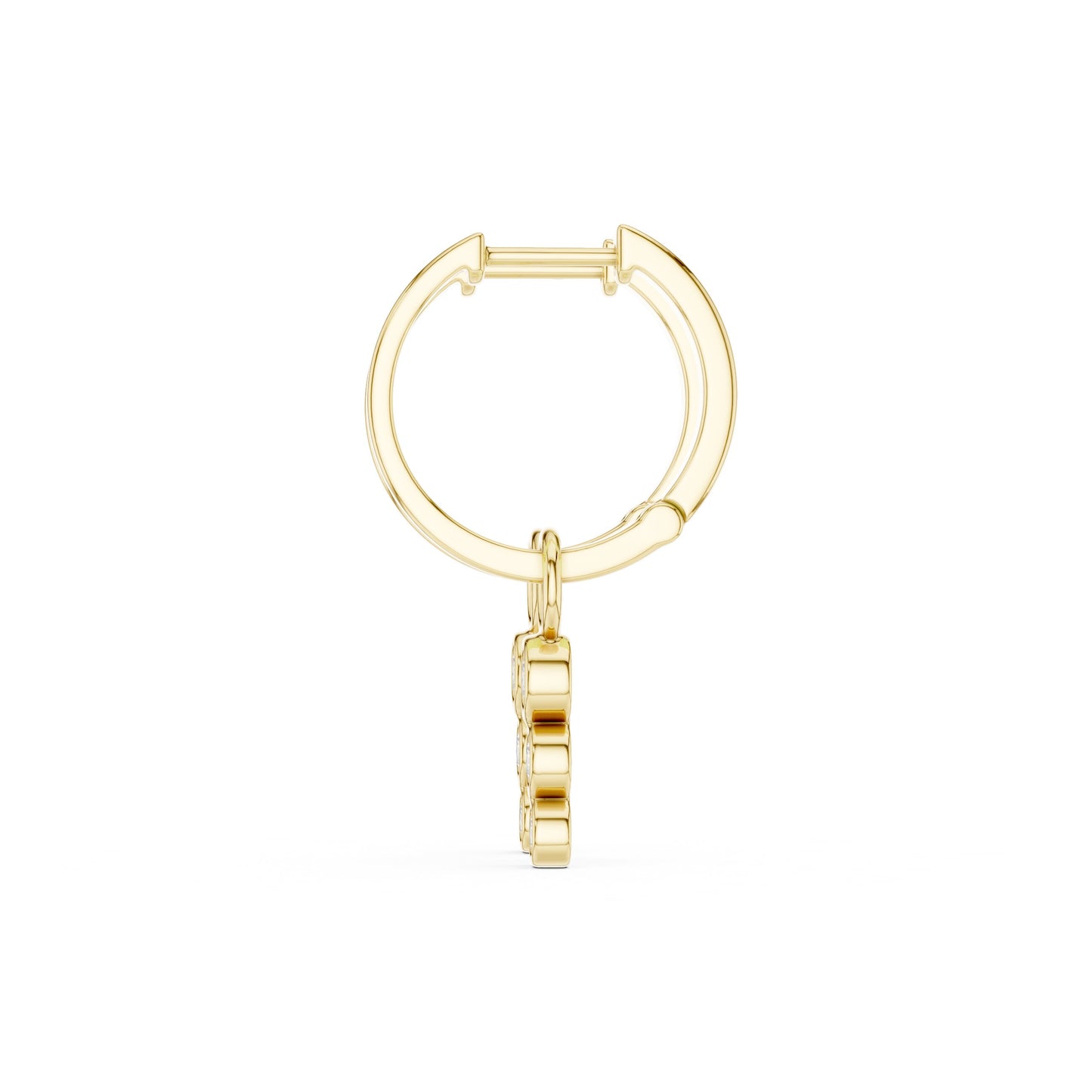 Oval Huggie Lab Grown Diamond Earrings