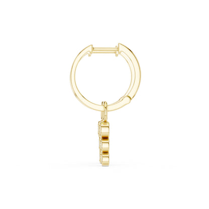Oval Huggie Lab Grown Diamond Earrings