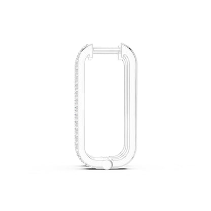 Round Huggie Lab Grown Diamond Earrings