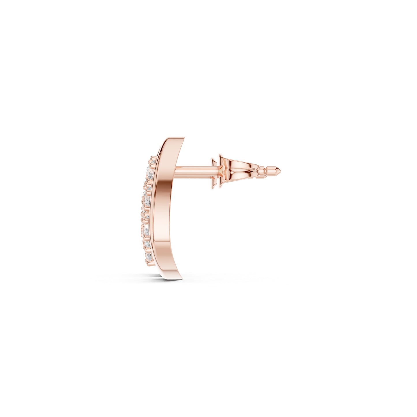 Round Stud Lab Grown Diamond Earrings