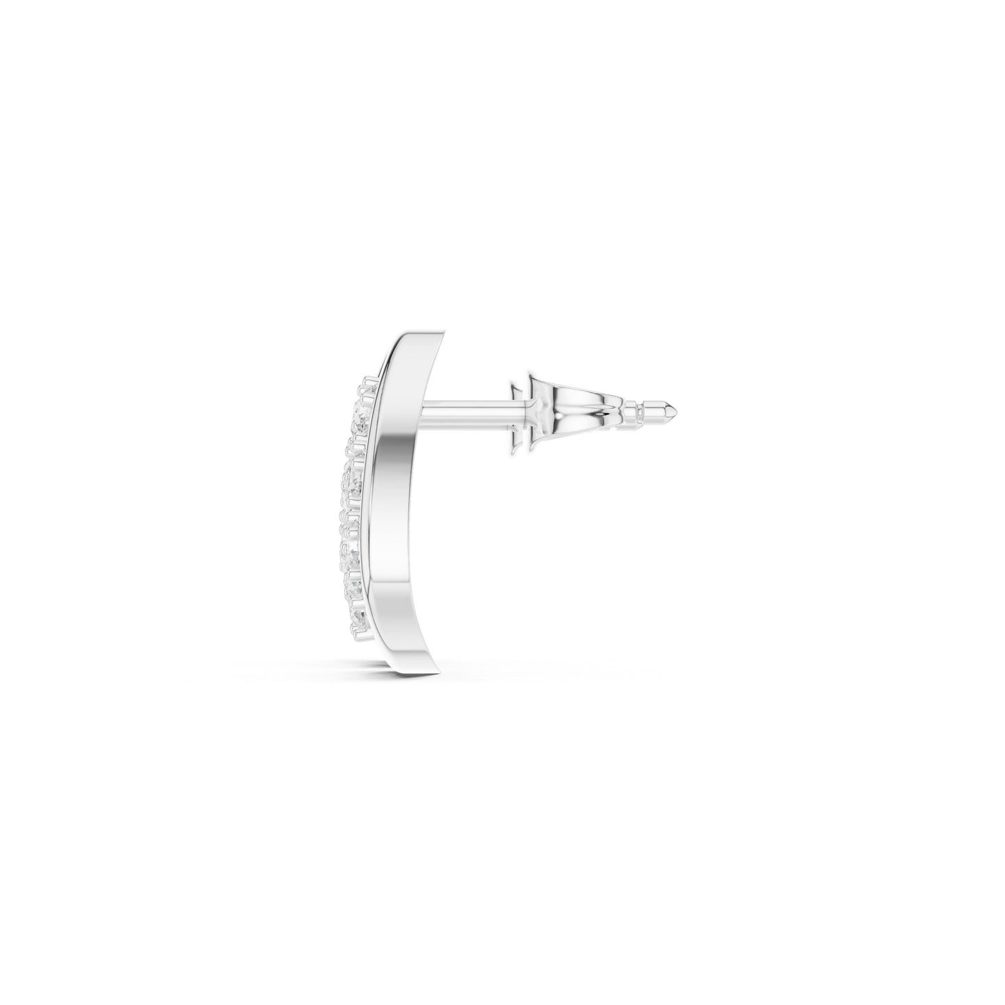 Round Stud Lab Grown Diamond Earrings