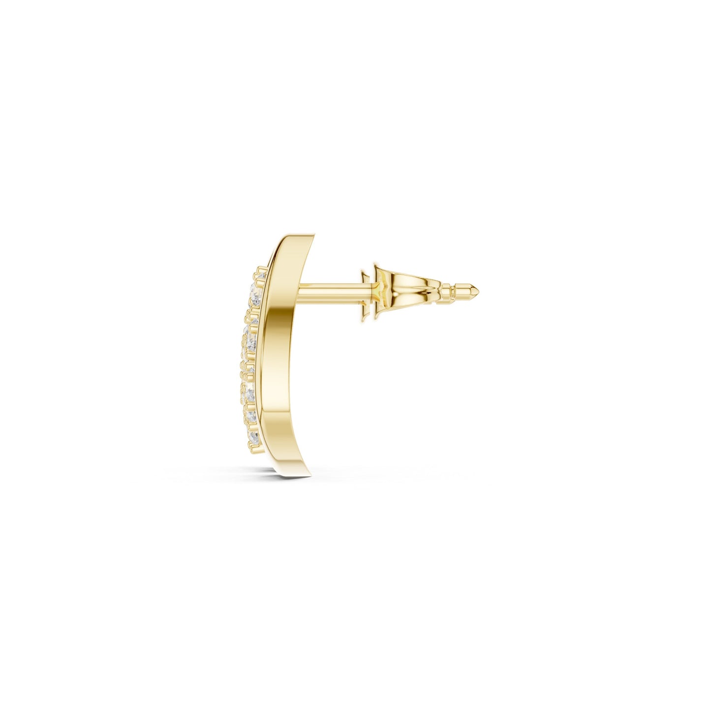 Round Stud Lab Grown Diamond Earrings