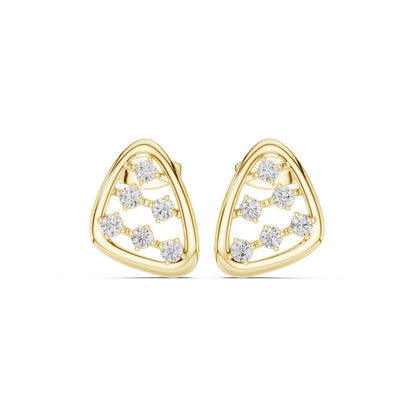 Round Stud Lab Grown Diamond Earrings