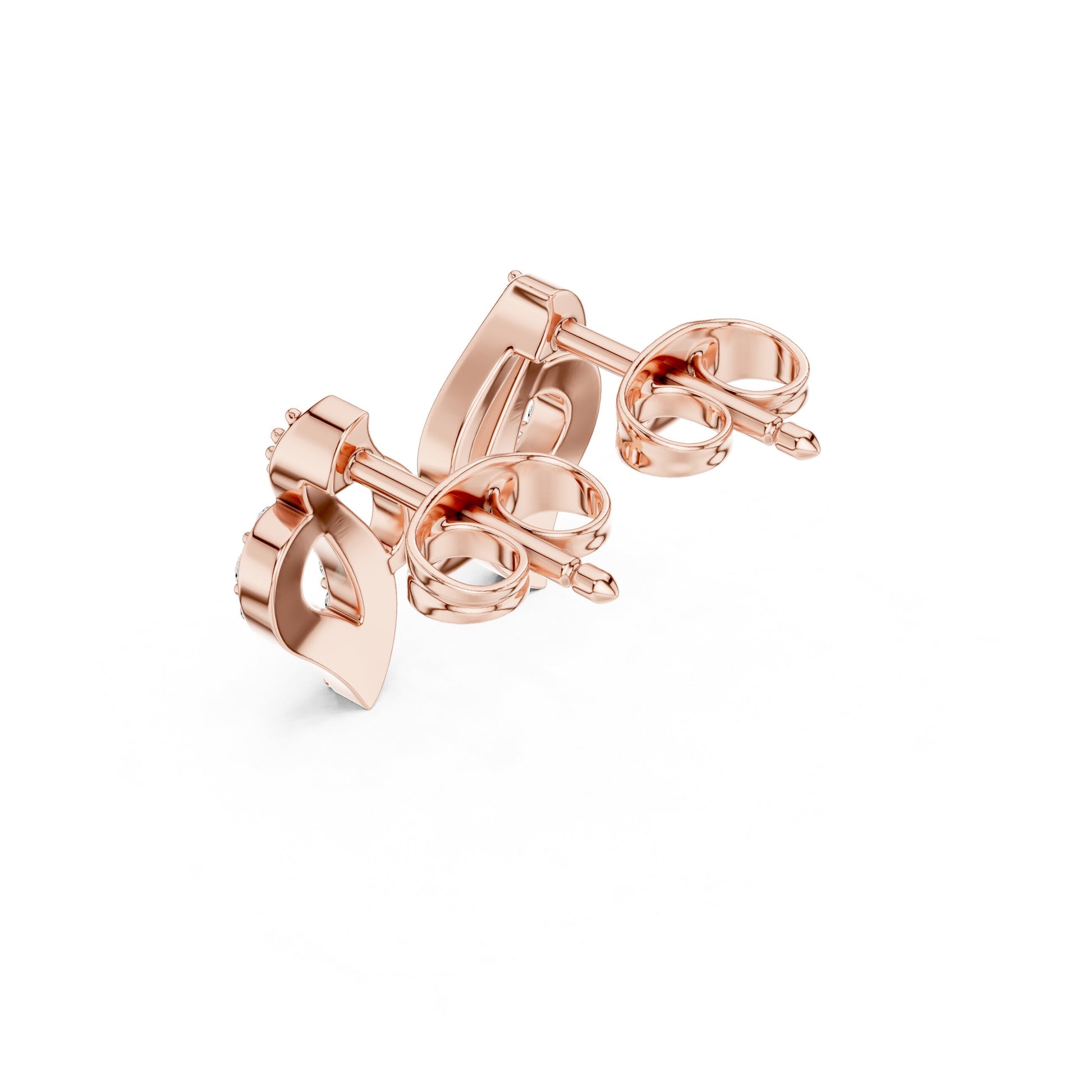 Round Stud Lab Grown Diamond Earrings