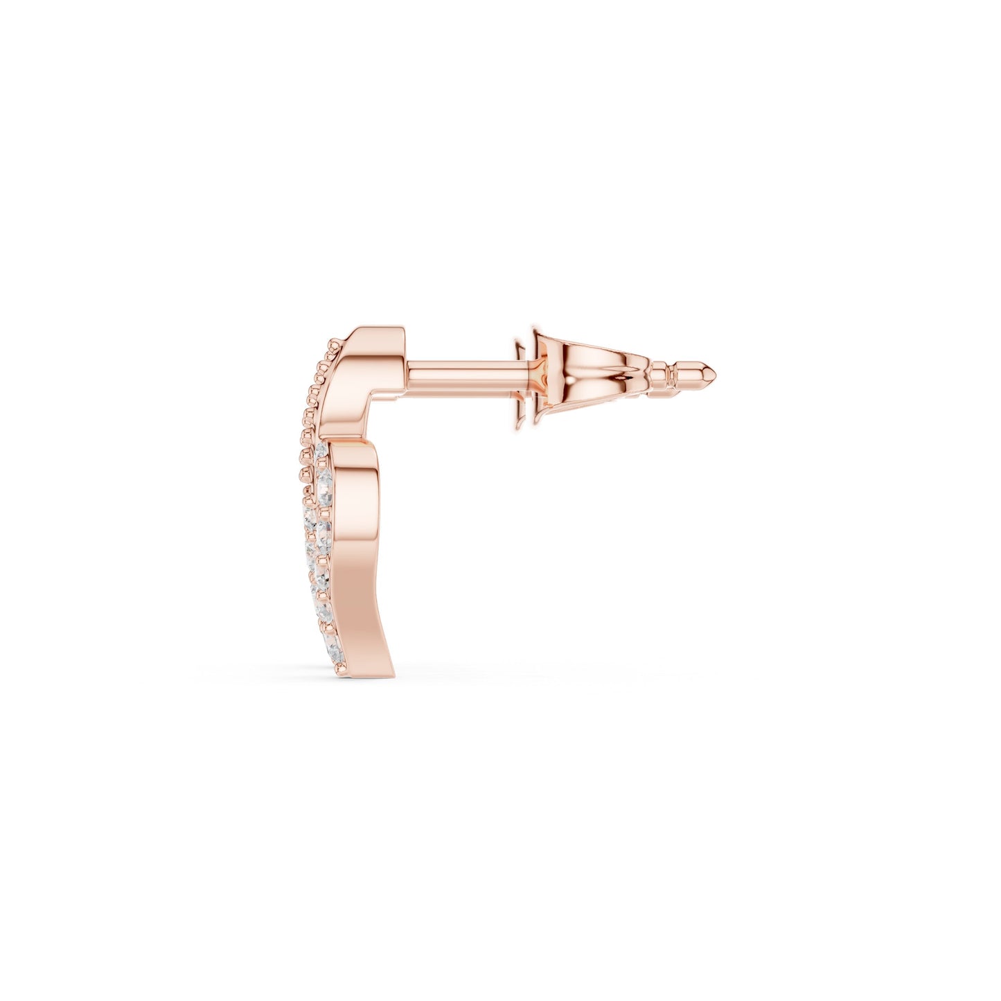 Round Stud Lab Grown Diamond Earrings