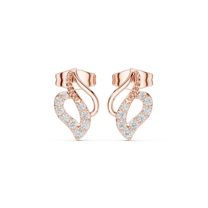 Round Stud Lab Grown Diamond Earrings