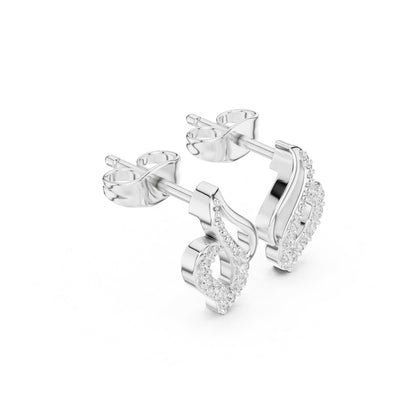 Round Stud Lab Grown Diamond Earrings
